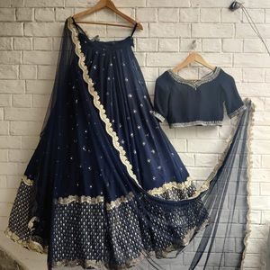 Abhinav Mishra inspired georgette fabric lehenga